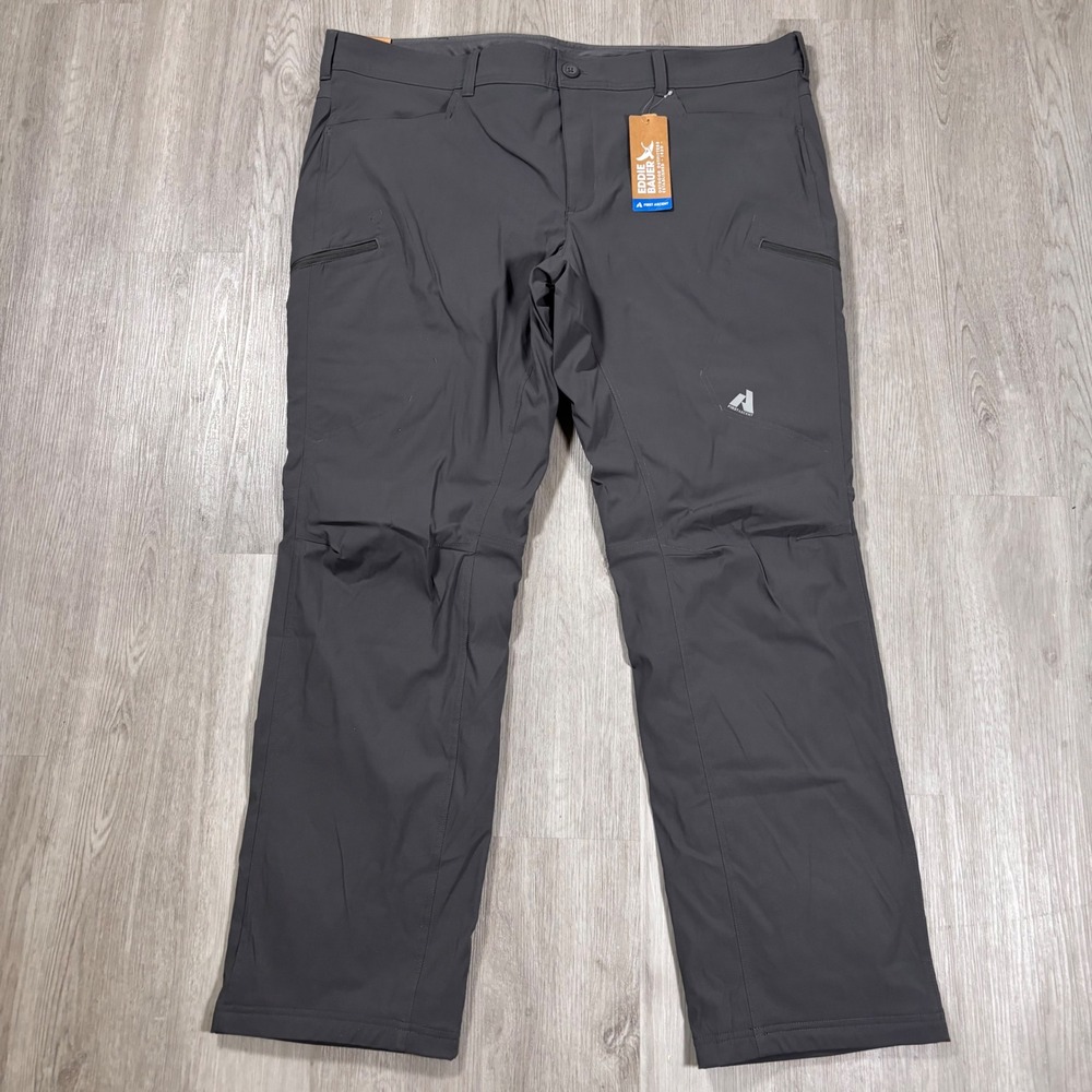 Eddie Bauer Mens First Ascent Fleece Lined Guide Pro Pants 44/34 Dark Smoke Grey